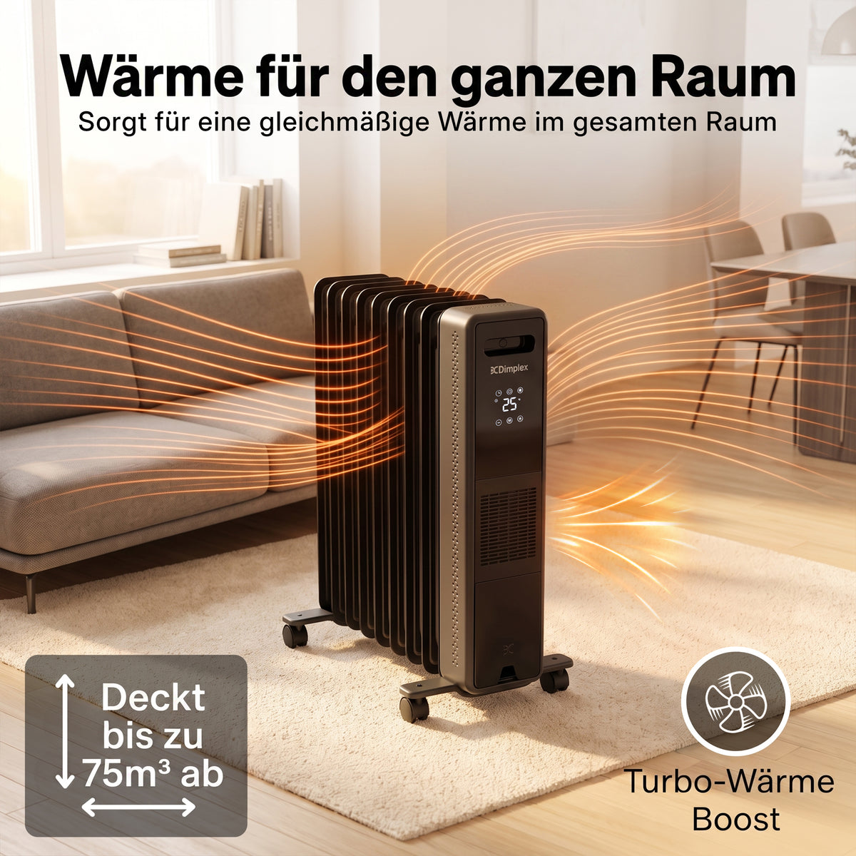 Eco Edge mobiler elektrischer Heizkörper