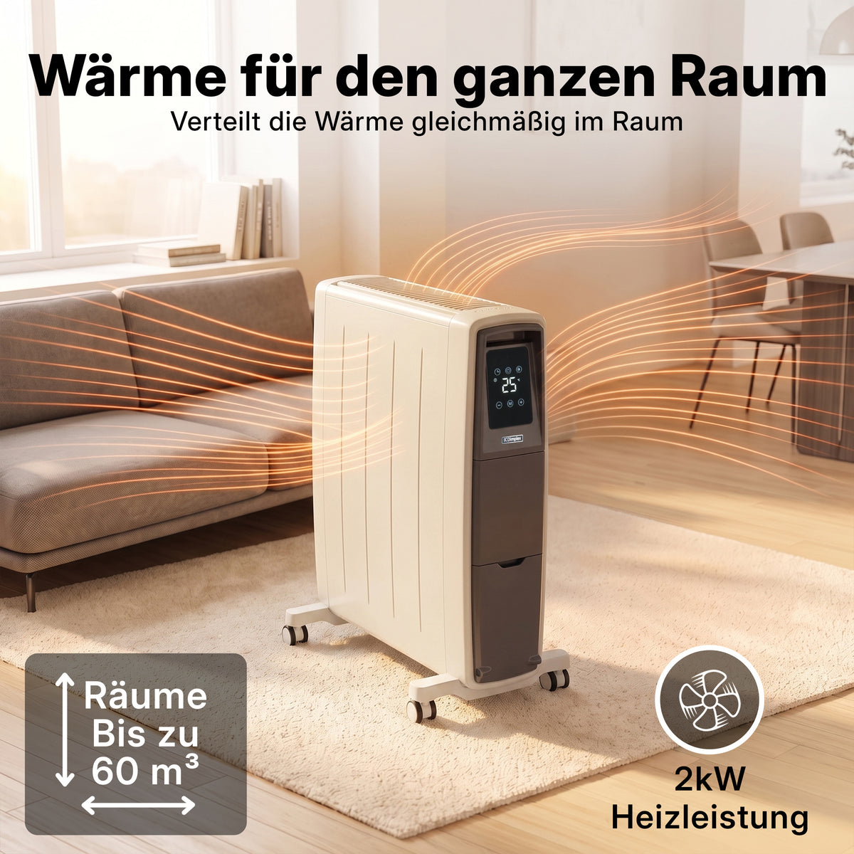 FutuRad mobiler elektrischer Heizkörper